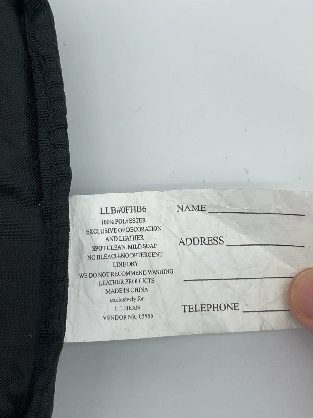 L.L. Bean compact messenger